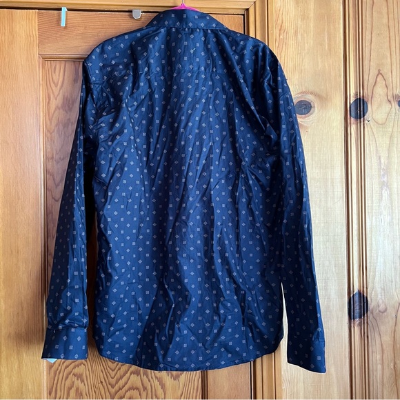 Craft Flow Navy Blue Mens Button Down Shirt NWT - Picture 4 of 5